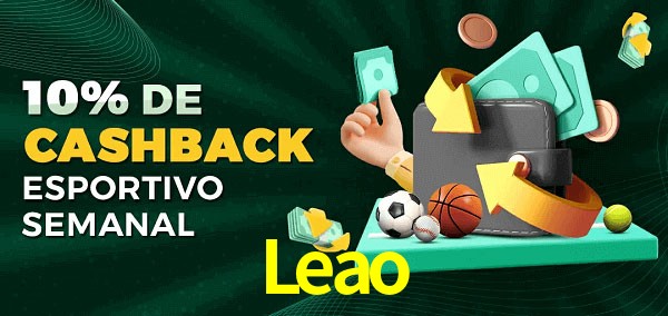 10% de bônus de cashback na Leao